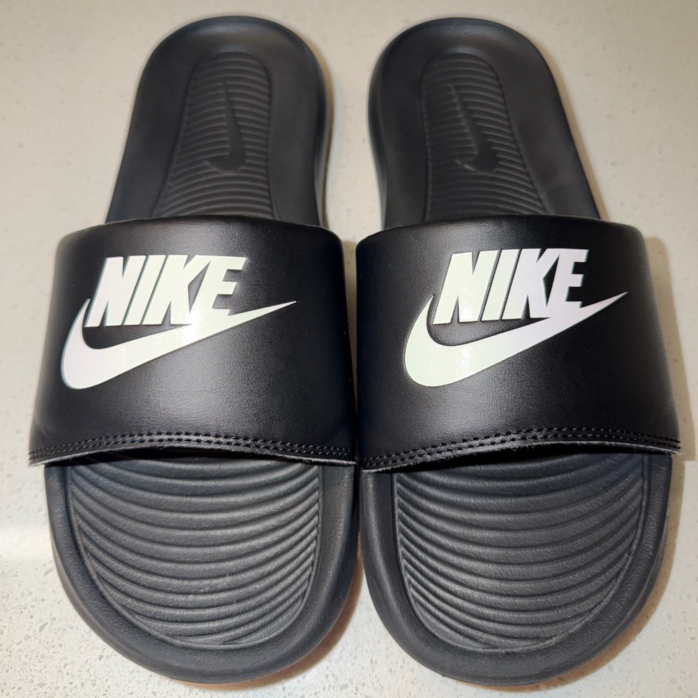 Black Nike Slides